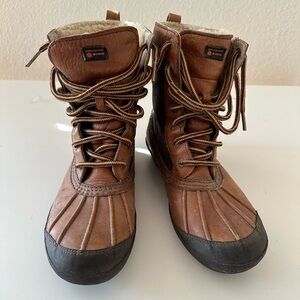 UGG Waterproof Boots w/Leather & Sheepskin